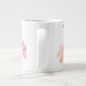 watercolor flower editable Jumbo-Tasse (Rückseite)
