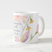 watercolor flower editable Jumbo-Tasse (Vorderseite Rechts)