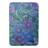 Watercolor, flower garden badematte (Vorderseite Vertikal)