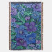 Watercolor, flower garden decke (Vorderseite Vertikal)