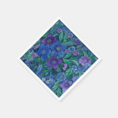 Watercolor, flower garden serviette (Ecke)