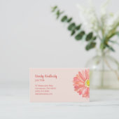 Watercolor Flower Pink Visitenkarte (Stehend Vorderseite)