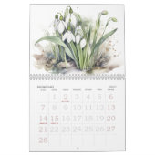 Watercolor Flowers Calendar Kalender (Feb 2027)