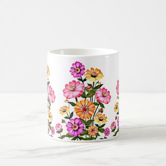 Watercolor Flowers Design-34063 Kaffeetasse (Mittel)