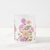 Watercolor Flowers Design-34063 Mattglastasse (Mittel)