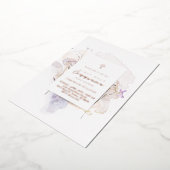 watercolor flowers First Communion Folieneinladung (Gedreht)