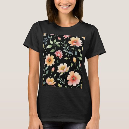 Watercolor Flowers T-shirt  (Vorderseite)