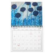 Watercolor Flowers Two Page 12-Month Calendar Kalender (Jan 2026)