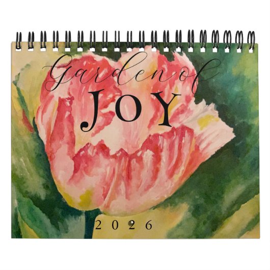 Watercolor Flowers Two Page 12-Month Calendar Kalender (Titelbild)