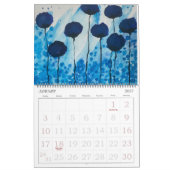 Watercolor Flowers Two Page 12-Month Calendar  Kalender (Jan 2027)
