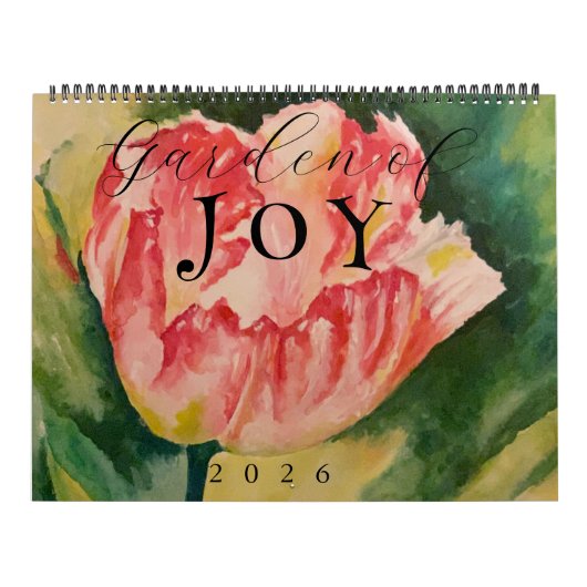 Watercolor Flowers Two Page 12-Month Calendar  Kalender (Titelbild)