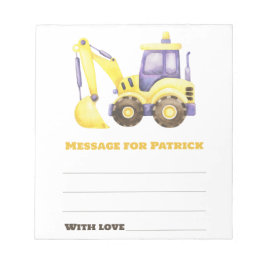 Watercolor-Flugzeug Geburtstagszeitkapsel Notizblock