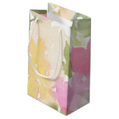 Watercolor Foliage Geschenktasche Kleine Geschenktüte (Rückseite Schrägansicht)