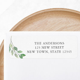 Watercolor Foliage Return Address