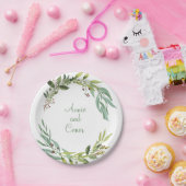 Watercolor Foliath Pappteller (Party)