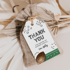 Watercolor Football Baby Shower Fevor Tags Geschenkanhänger