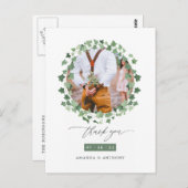 Watercolor Forest Greenerity Wedding Foto Vielen D Postkarte (Vorne/Hinten)