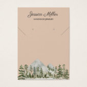 Watercolor Forest Jewelry Business Display Card (Vorderseite)