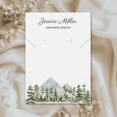 Watercolor Forest Jewelry Business Display Card