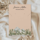 Watercolor Forest Jewelry Business Display Card
