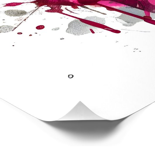 Watercolor Fox Poster (Ecke)