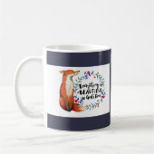 Watercolor Fox Wreath Gods Time Kaffeetasse (Links)