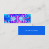 Watercolor-Fraktal-Lesezeichen Mini Visitenkarte (Vorne/Hinten)