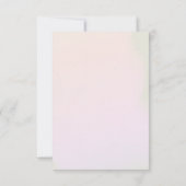 Watercolor Freesia Blume Hochzeit Vielen Dank Dankeskarte (Rückseite)