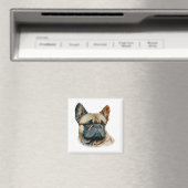 Watercolor French Bulldog Magnet (In Situ (Geschirrspüler))