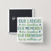 Watercolor Friendship Quote Button (Vorne & Hinten)