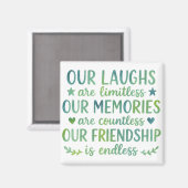 Watercolor Friendship Quote Magnet (Vorderseite/Rückseite)