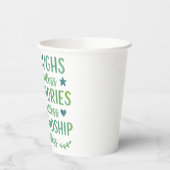 Watercolor Friendship Quote Pappbecher (Links)