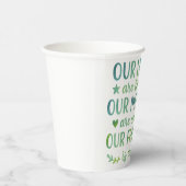 Watercolor Friendship Quote Pappbecher (Rechts)