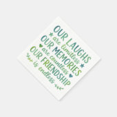 Watercolor Friendship Quote Serviette (Ecke)