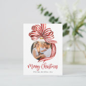 Watercolor Frohe Weihnachten Rot (Stehend Vorderseite)