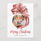 Watercolor Frohe Weihnachten Rot (Vorderseite)