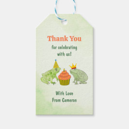 Watercolor Froschteich Geburtstagsparty Niedlich D Geschenkanhänger