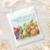 Watercolor Fruit Abundance, Tu Bishvat Background Geschenktütchen (Ausgeschnitten)
