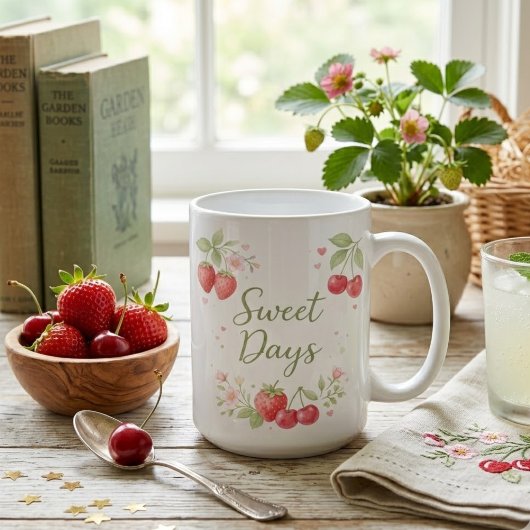 Watercolor Fruit Aesthetic Kaffeetasse