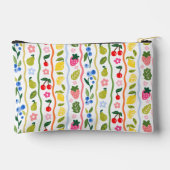 Watercolor Fruits Pattern Food Summer Personalized Zubehörtasche (Rückseite)