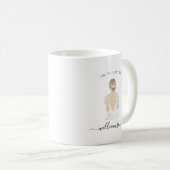 Watercolor Future Frau Bride Name | Monogramm-Tass Kaffeetasse (VorderseiteRechts)