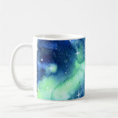 Watercolor-Galaxie-Raum-Tasse Kaffeetasse (Links)