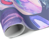 Watercolor Galaxy Patchwork Geschenkpapier (Rolleneckpunkt)
