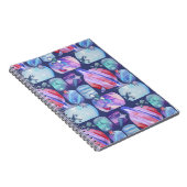 Watercolor Galaxy Patchwork Notizblock (Rechte Seite)