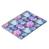 Watercolor Galaxy Patchwork Notizblock (Linke Seite)