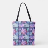 Watercolor Galaxy Patchwork Tasche (Rückseite)