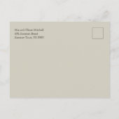 Watercolor Gänse Kinderdusche Einladung Postkarte (Rückseite)