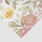 Watercolor Garden Floral Gold Glitzer Entdeckungsr Seidenpapier (Ausschnitt)