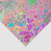 Watercolor Garden Sunrise with Purple Flowers Seidenpapier (Ausschnitt)