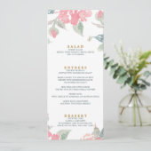 WATERCOLOR GARDEN WEDD MENÜKARTE (Stehend Vorderseite)